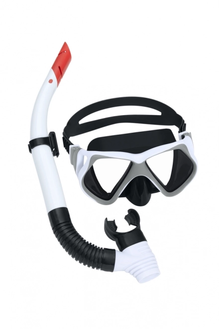 Set per immersioni nero con maschera e snorkel Bestway – Bianco