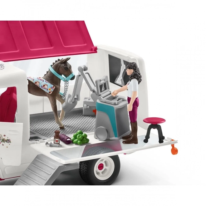 Clinica Mobile Schleich per Animali con Puledro Horse Club