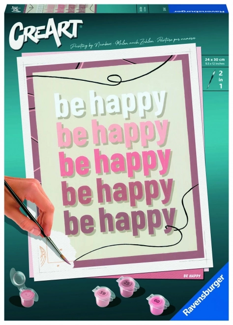 CreArt - Dipinto Be Happy di Ravensburger