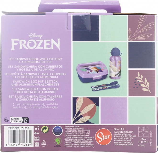 Set da pranzo per bambini Frozen 4 pezzi