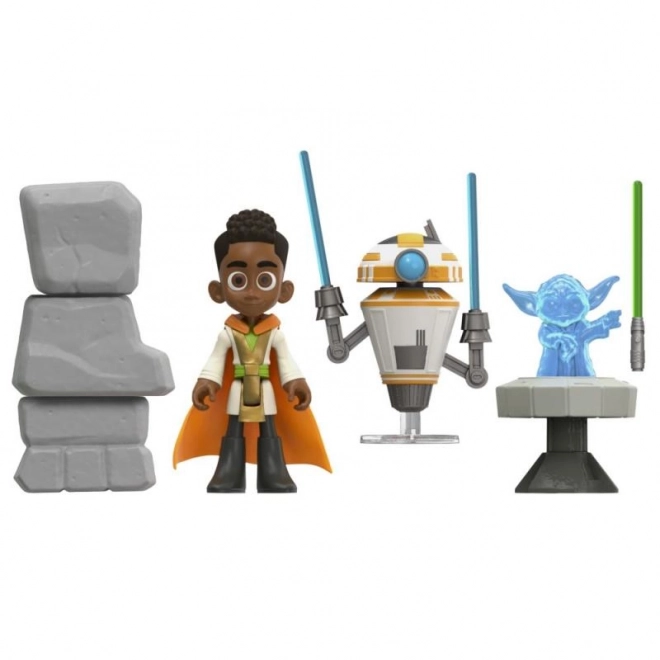 Set Gioco Tempio Jedi su Tenoo con 2 Figuri