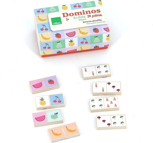 Domino in legno Frutta e Verdura Sarah Betz