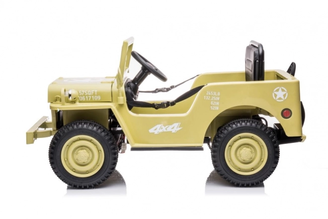 Auto elettrico per bambini 4x4 Khaki