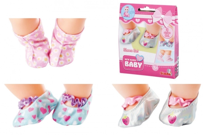 Scarpe per bambola New Born Baby