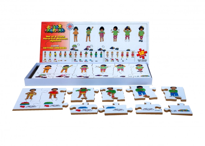 Puzzle legno abbigliamento