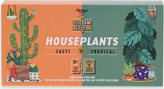 Puzzle duello piante d’appartamento: Cactus vs Tropicale di Ridley's Games