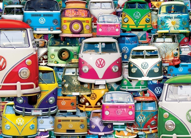 Puzzle Volkswagen Bus: Funky Jam 1000 pezzi