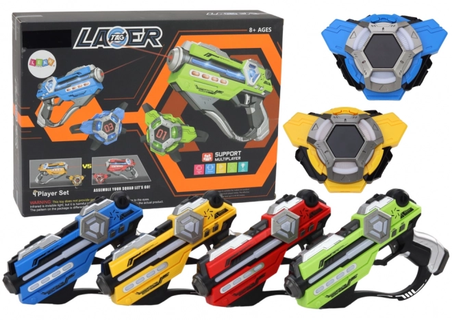 Set di Pistole Laser per Gioco di Squadra - 4 Pezzi