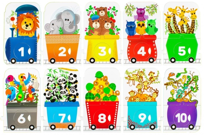 Puzzle Pro Bambini Zoo Express - Conta Con Me 30 Pezzi