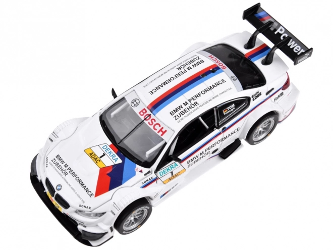 Modello Sportivo BMW M3 DTM in Metallo Scala 1:32 con Luci e Suoni