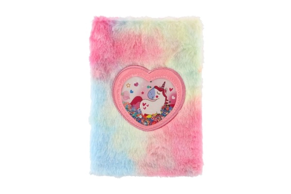 Finestrina a cuore con paillettes e unicorno