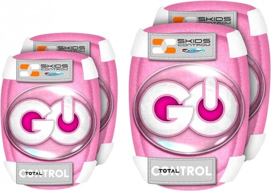 Set di protezione rosa per bambini - casco e protezioni