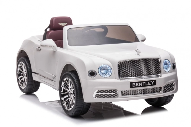 Auto elettrica per bambini Bentley Mulsanne bianco