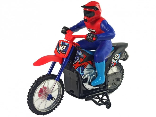 Moto cross rc con fumo e suono