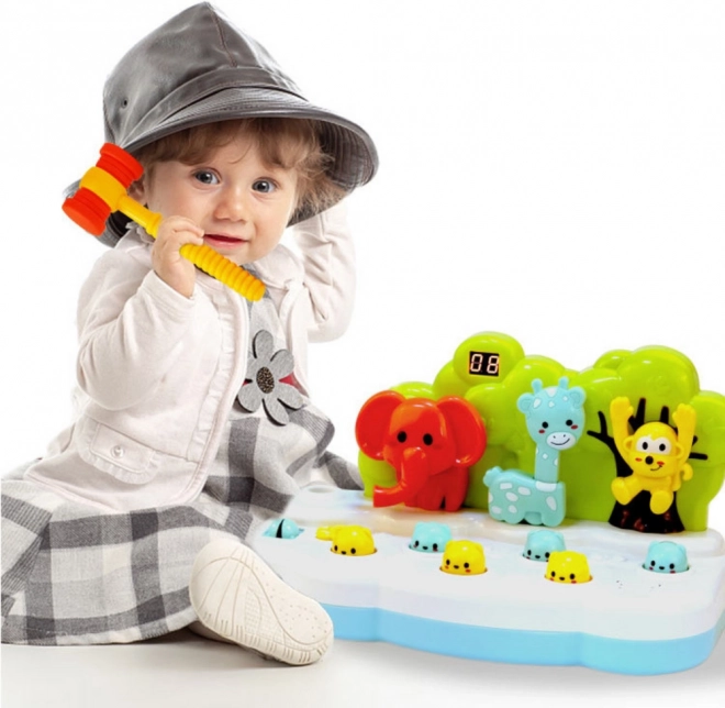 Gioco divertente con animali Whack-A-Mole con contatore