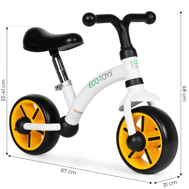Bicicletta senza pedali per bambini ECOTOYS nera