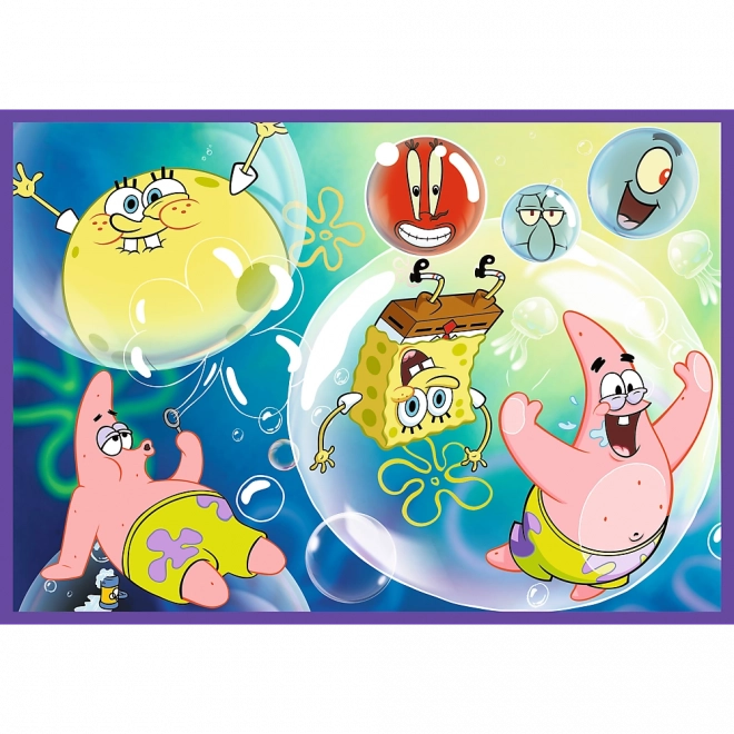 Puzzle 4x250 Il Mondo Pazzo di SpongeBob