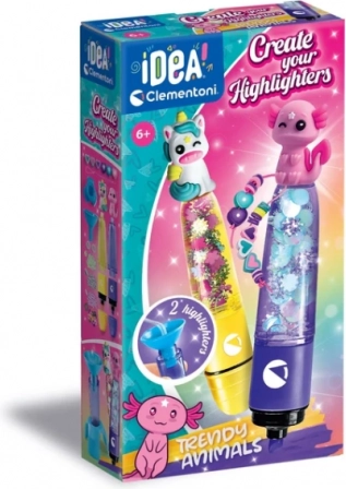 Idea Art mini fabbrica di evidenziatori – animali magici Clementoni