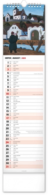 Calendario da parete Josef Lada 2025