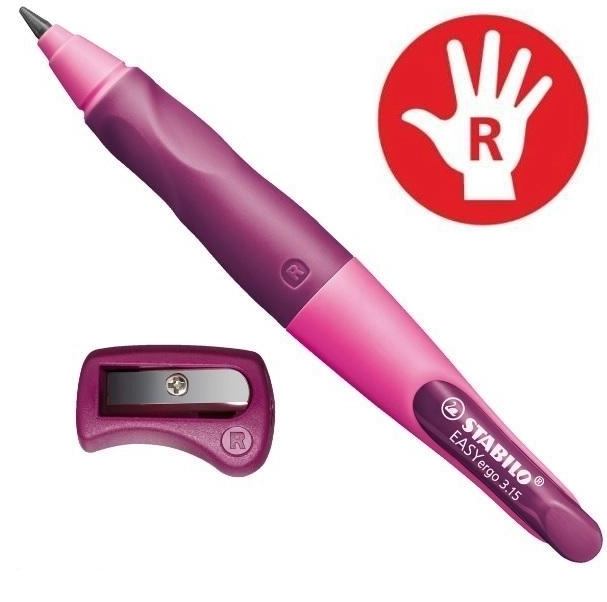 Matita ergonomica per destrimani 3,15 mm rosa