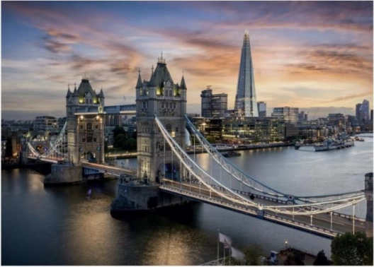 Puzzle al neon Crepuscolo sul Tower Bridge 1000 pezzi