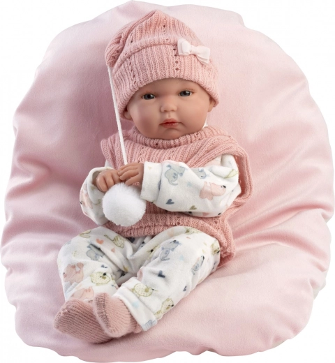 Bambola realistica bambina PICCOLA con corpo in vinyl completo 35 cm