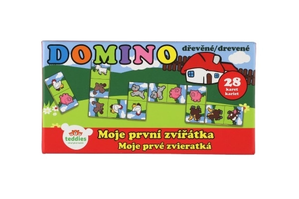 Domino animali in legno - il mio primo gioco