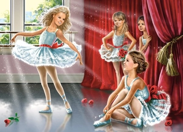 Puzzle ora di danza per bambini Castorland