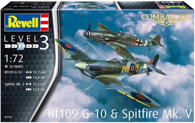 Modelli in plastica Messerschmitt Bf 109 G-10 e Supermarine Spitfire Mk.V