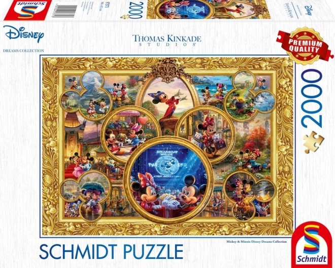 Puzzle collage: Mickey e Minni 2000 pezzi