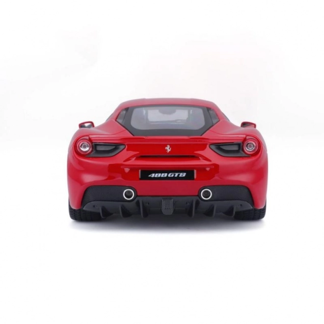 Ferrari 488 GTB modello in scala Bburago rosso