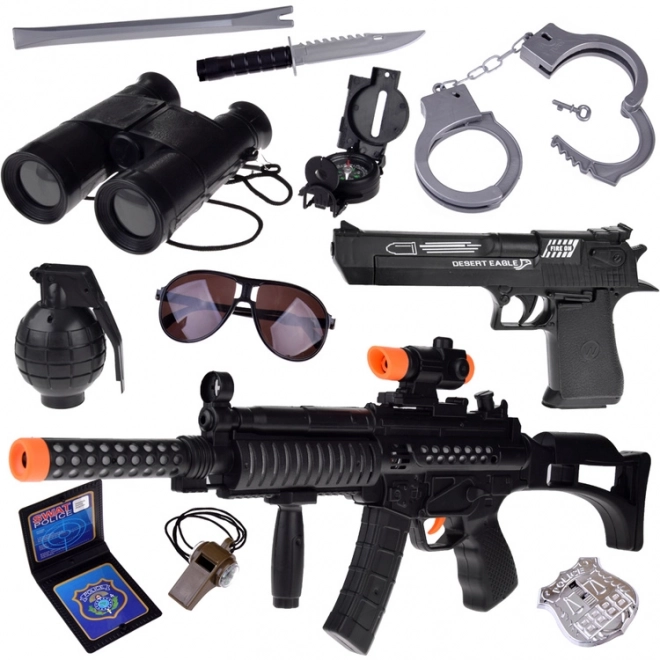 Set da poliziotto per il gioco pistola manette ZA4826