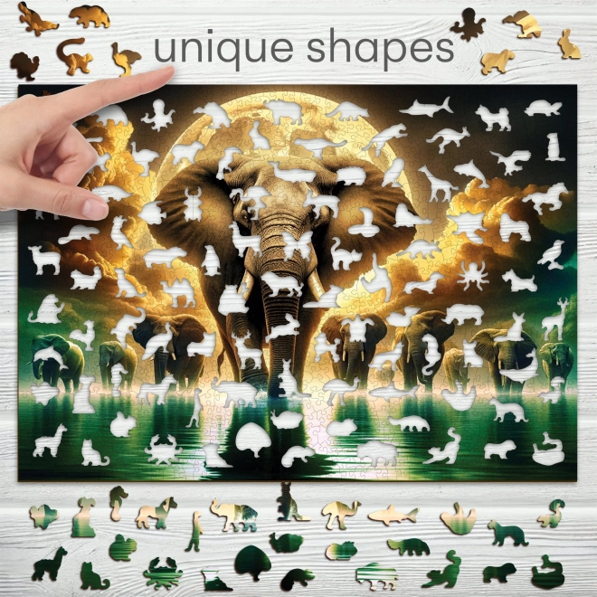 Puzzle in legno Sogni di elefante