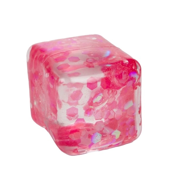 Cubo antistress modellabile in gel 6x6cm in 4 colori