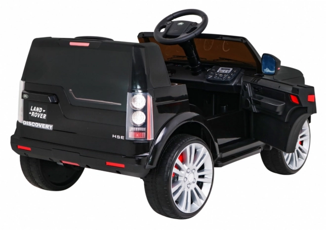 Land Rover Discovery Auto elettrico per bambini nero + telecomando + ruote EVA + avvio lento + radio MP3