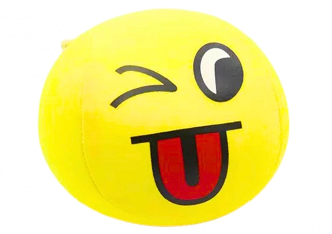 Pallina Soffice Emoji Sorriso Gialla 9cm