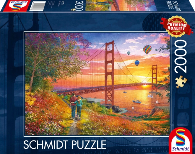 Puzzle Passeggiata al Ponte Golden Gate 2000 Pezzi