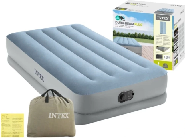 Materasso gonfiabile singolo 191 × 99 × 36 cm con pompa elettrica USB integrata Intex