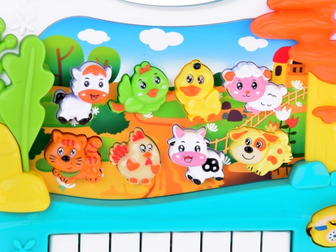 Pianola interattiva per bambini con animaletti Farm