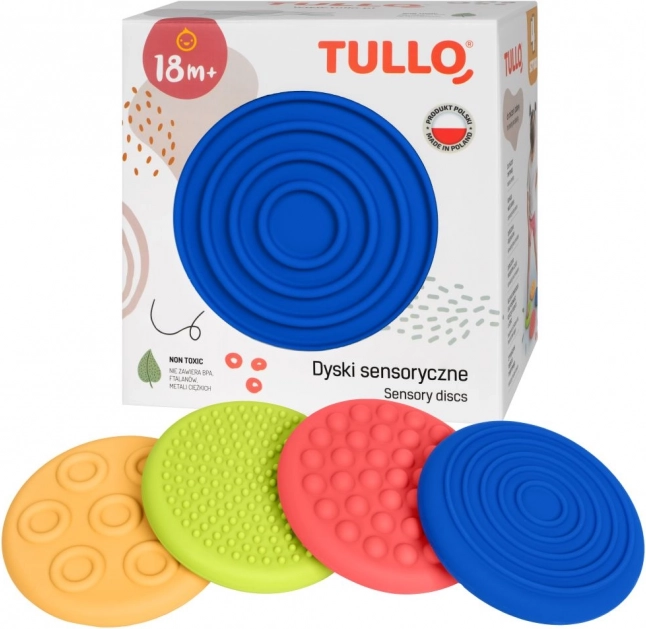 Dischi sensoriali 4 pezzi di diverse texture