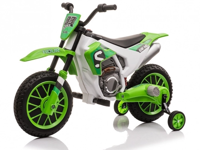 Moto a batteria verde per bambini
