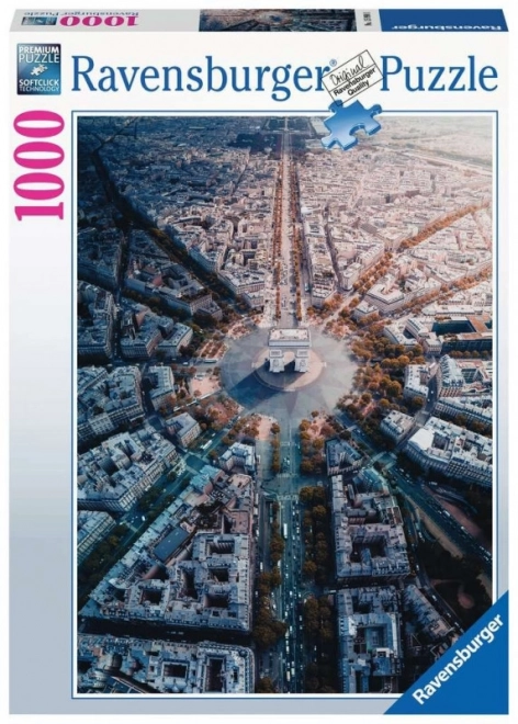 Puzzle 1000 pezzi Parigi dall'alto