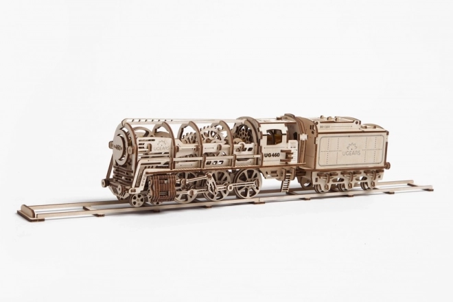 Puzzle meccanico in legno 3D locomotiva a vapore Ugears