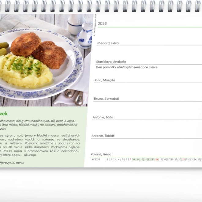 Calendario da tavolo Cuciniamo facile e veloce 2026