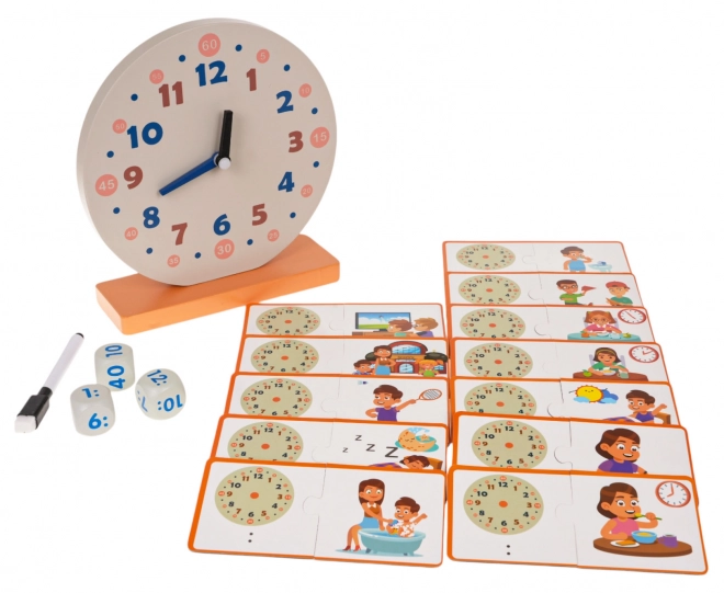 Set educativo orologio e accessori