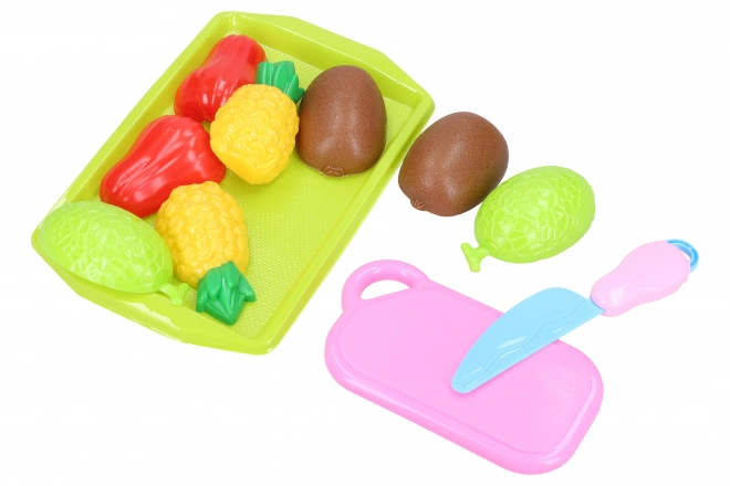 Set da taglio frutta con vassoio 21x14 cm