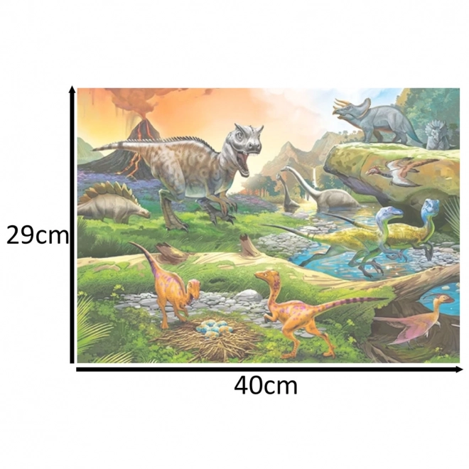 Puzzle mondo dei dinosauri 100 pezzi