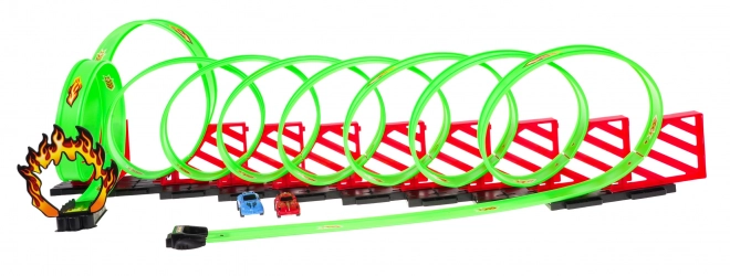 Pista Extreme per Bambini con Loop 360 Gradi e Due Auto da Corsa