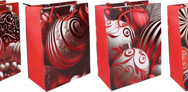 Borsa regalo natalizia media 26x32x10 cm