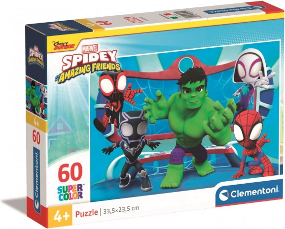 puzzle 60 pezzi marvel spidey – clementoni